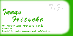 tamas fritsche business card